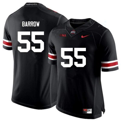 NCAA Ohio State Buckeyes Men's #55 Malik Barrow Black Nike Football College Jersey BOE1245ZX